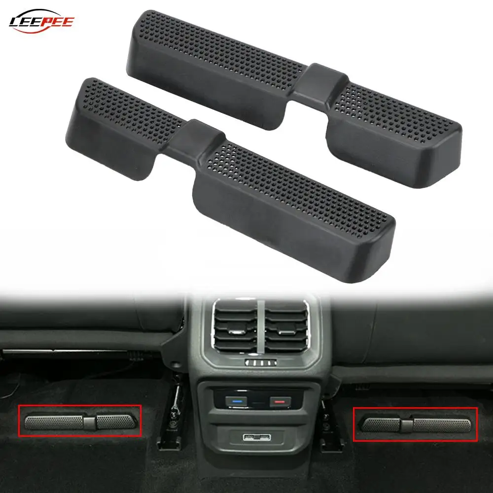 2pcs Car Air Vent Covers Air Conditioner Duct Outlet Exhaust Dustproof Seat Floor Mounting Auto Accessories For VW Touran Tiguan