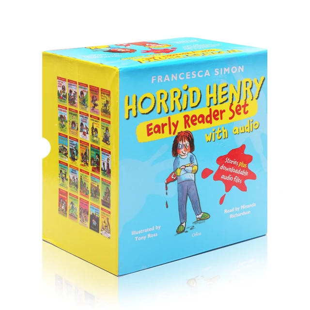 25 Books Gift Box Set Horrid Henry Early Reader Set With Cd English Picture  Book For Kids Comics Story Book Children Education - Languages - AliExpress