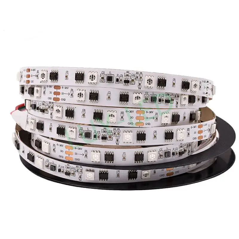 Individually Addressable SM16703 WS2811 5050RGB  Digital Led Strip; Adjustable Voltage Support DC5-40V Led Strip Light