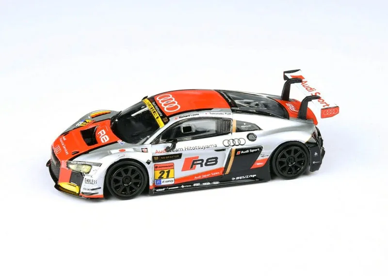 New 3 inches Models 1/64 Scale R8 LMS 2019 Racing car Diecast Alloy Toy Cars 7cm For Collection Gift