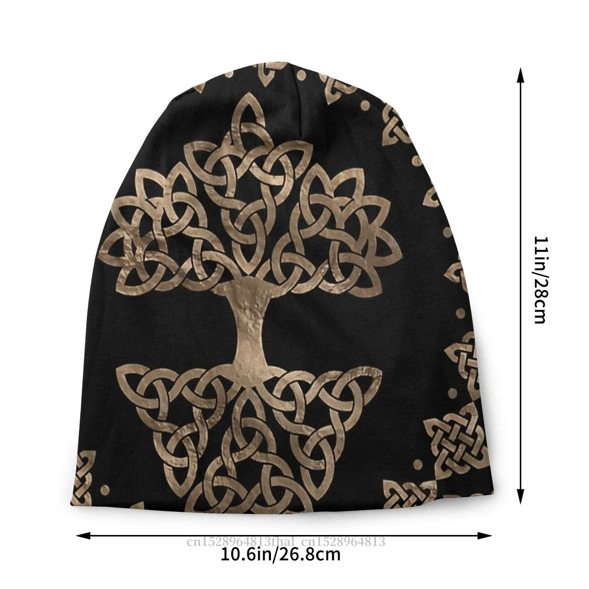 Skullies Beanies Hat Triquetra Tree Of Life Yggdrasil Fashion Beanie Caps For Men Women Viking Ski Caps Cotton Bonnet Hats