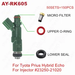 Fuel injector repair kit for Toyota Prius Hybrid Echo 1.5L Parts #23250-21020 23209-21020 for AY-RK605