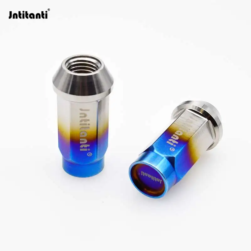 Jntitanti Gr5 titanium wheel lug nut screw M12x1.5x45mm close end  for Toyota Mazda Honda  Cadillac Ford KIA Hyundai etc