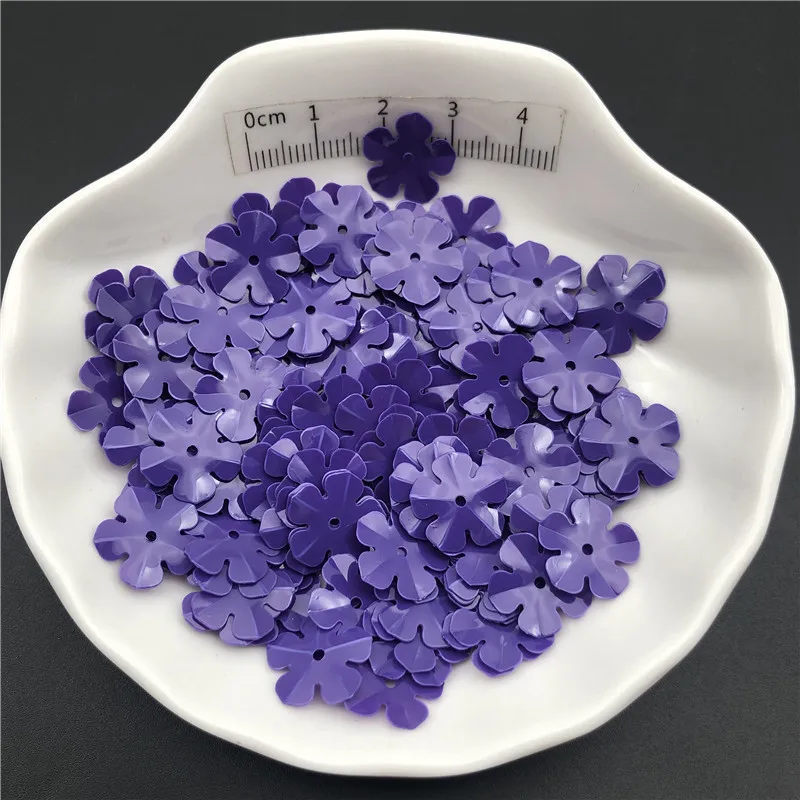 30g 14mm Cup Flower Loose Sequins Paillettes For Sewing ,Shoes,Hat,Kids DIY,Crafts Accessories Wholesale