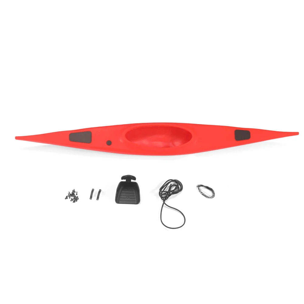 Simulation Kayaking Boat Paddle Decorations With Metal Oar For 1/10  RC Crawler Boat Accessories Parts