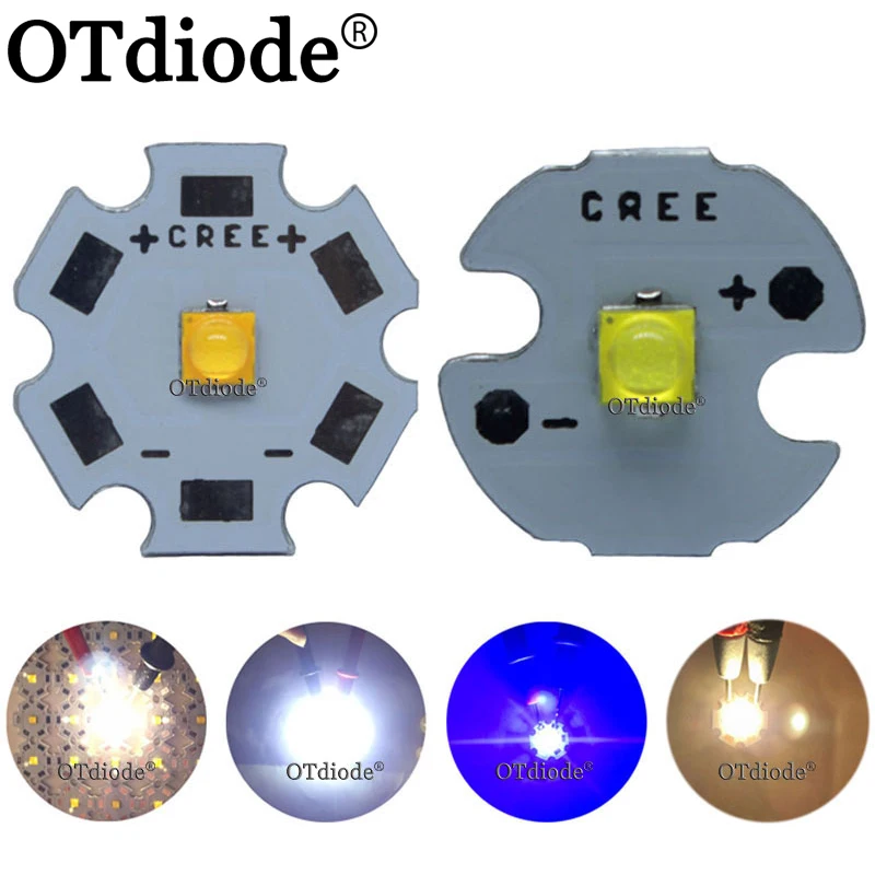 10pcs Original XP-G3 Series XPG3 S4 LED Chips 1-7W 2000mA Diode Cool Warm White Royal Blue Emitter 777lm With PCB