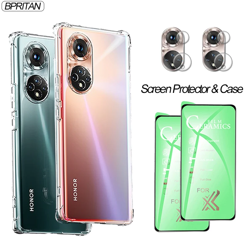 Honor 50, Durable Case for Honor 50 5G Silicon Back Cover Honor50 Pro Screen Protector & Case for honor-50 Pro se lite clear cases 50 xonor 50pro10x honor 50 lite coque