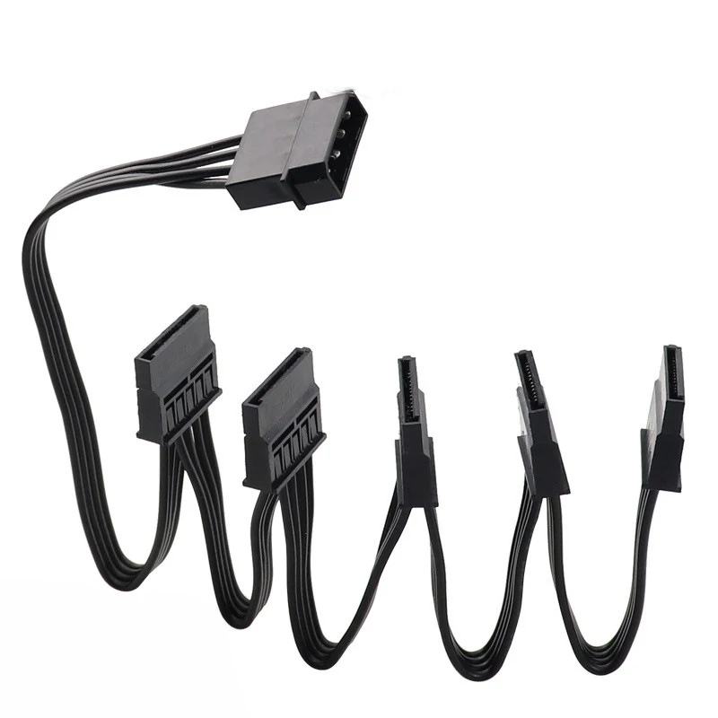 Computer 4pin Ide Naar Sata 1 Te 5 Multi-Interface Harde Schijf Voeding Lijn