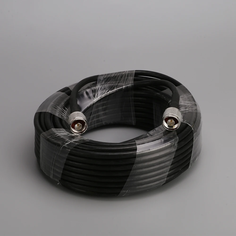 RG6 5D 20 미터 저손실 동축 케이블 50ohm N Male to N Male 커넥터 통신 동축 케이블, 휴대 전화 신호 부스터