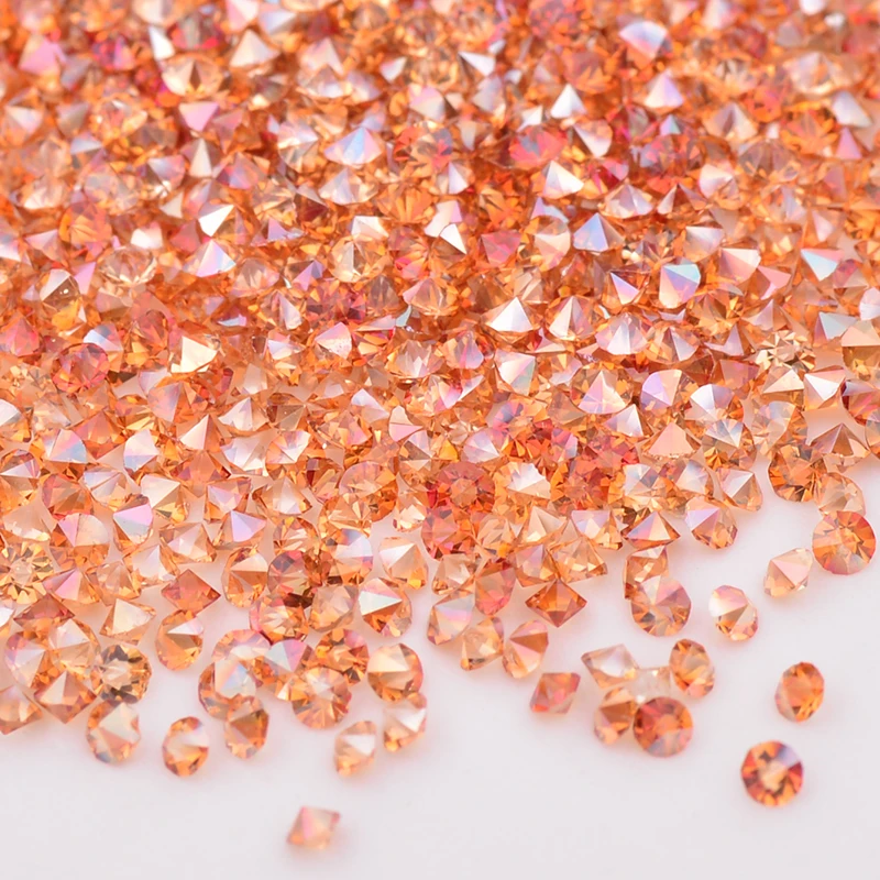 JUNAO 1.2mm Transparent AB Crystal Mini Zircon Rhinestones Nail Art Decor Point Strass Crystal Small Stones for Dress Crafts