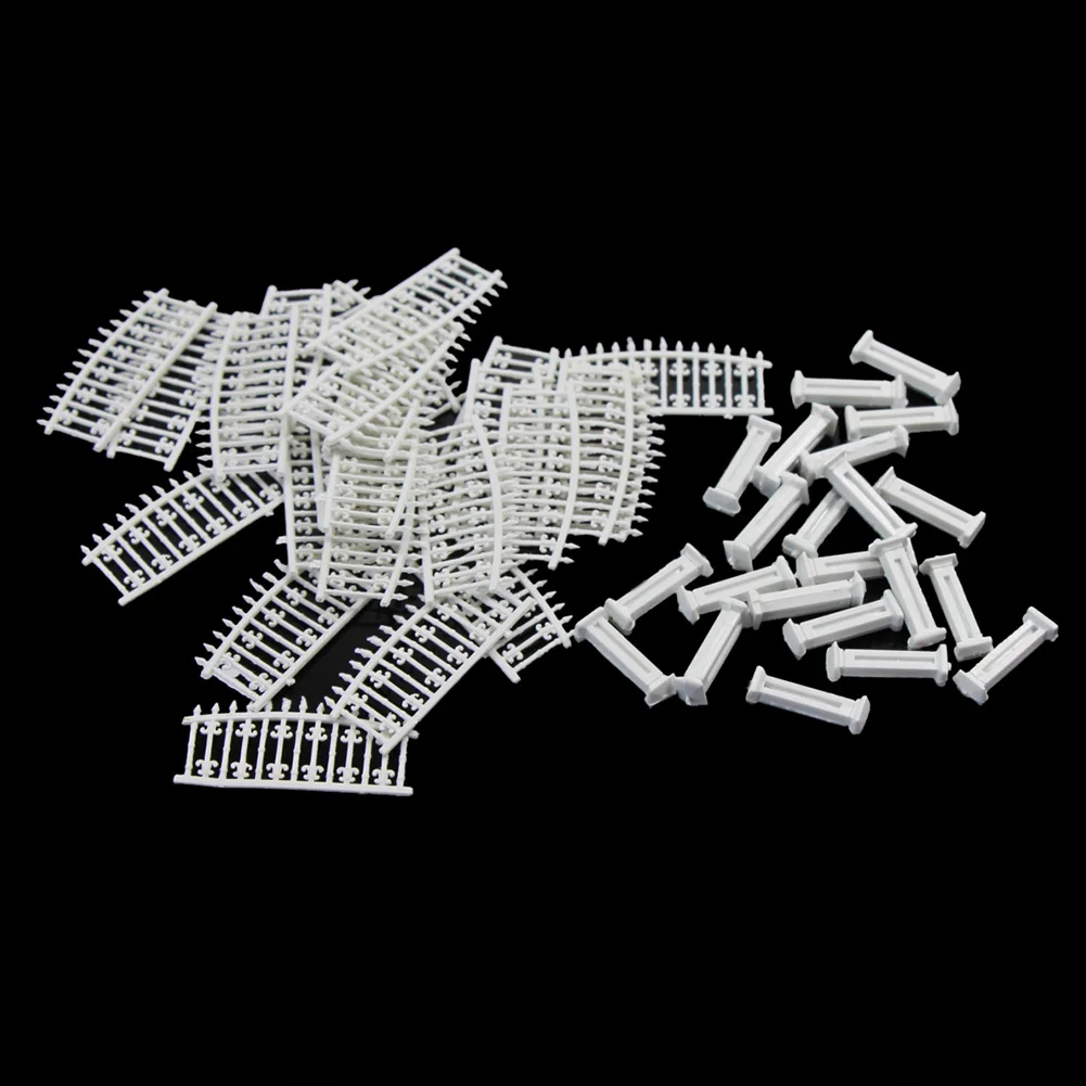 1 Meter Model Railway N Z Scale 1:160 Building Fence Wall White Architectural LG20003