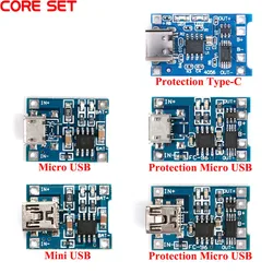 5V 1A USB Micro USB tipo C 18650 batteria al litio scheda di ricarica caricabatterie solare Controller 18650 protezione modulo controllo solare