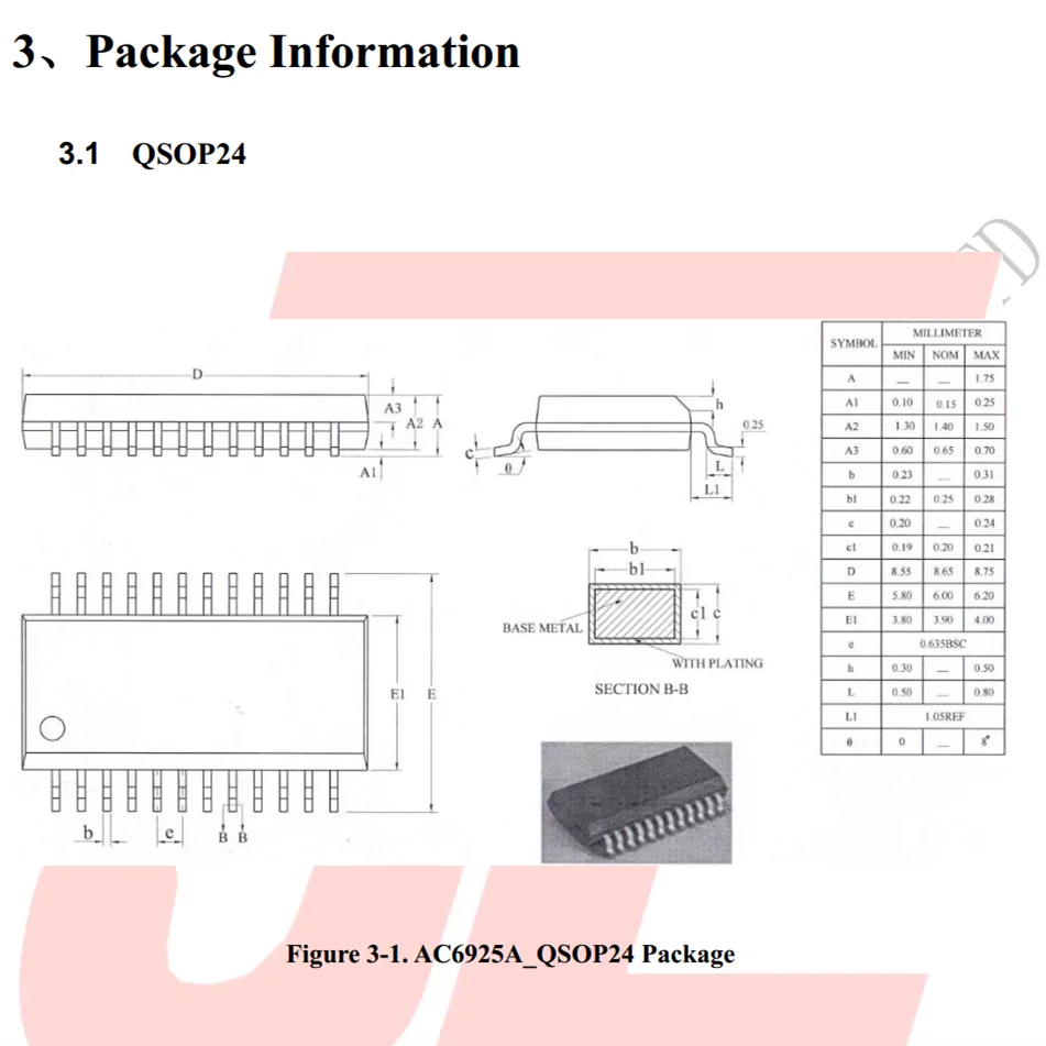 JL Chip AC6925A Stereo Lossless Sound Quality Card Audio Chip JL Bluetooth Chip