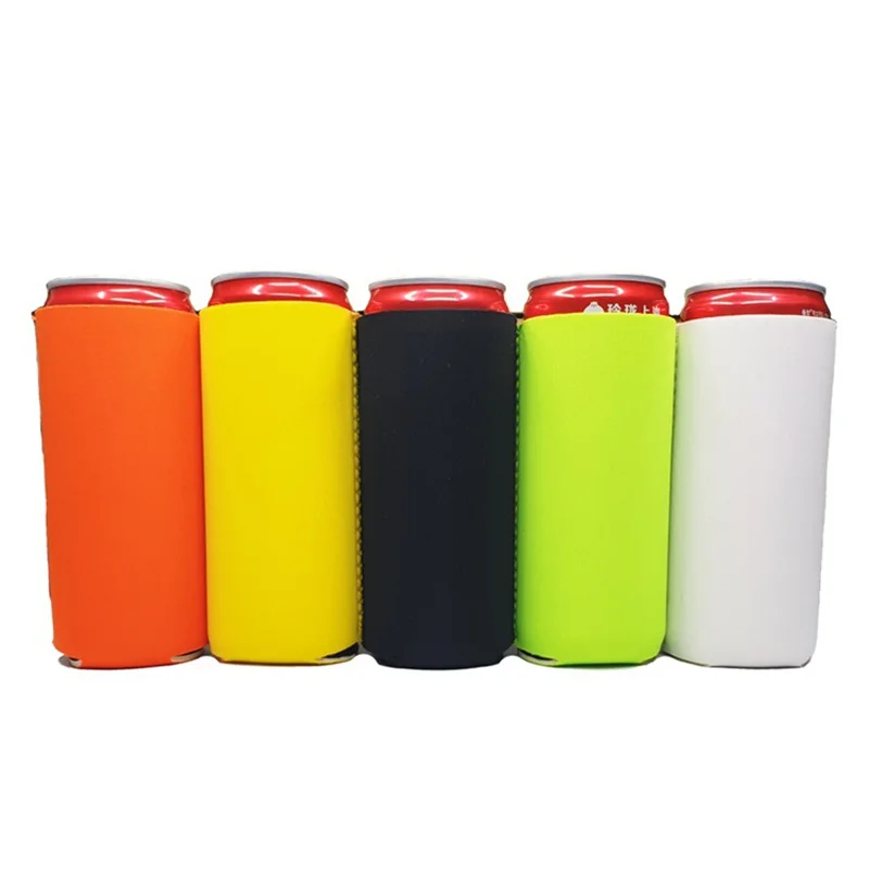 5pcs Neoprene Can Cooler Sleeve Beer Can Bottles Cooler DIY Can Sleeve Cover