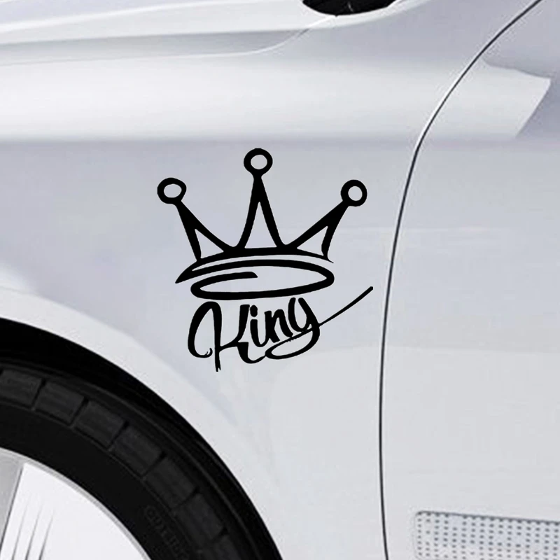 15x14.5cm Vinyl Decal King Crown Car Sticker Waterproof Car Styling Car Accessories Pegatinas Para Coche