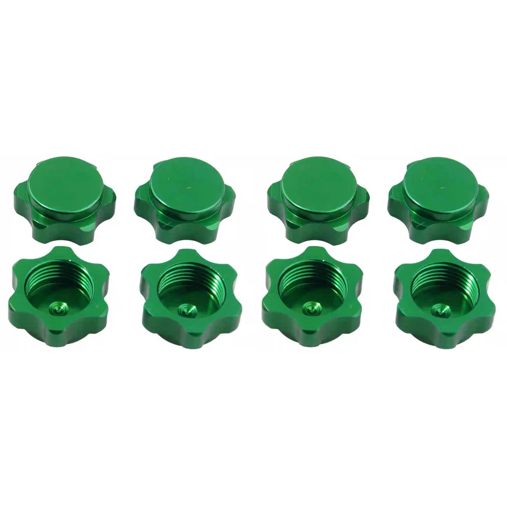 8PCS 17mm Wheel Hub Hex Nut Fine Anti-Dust Cover Proof 80123 81212 For 1/8 RC Hobby Car Parts