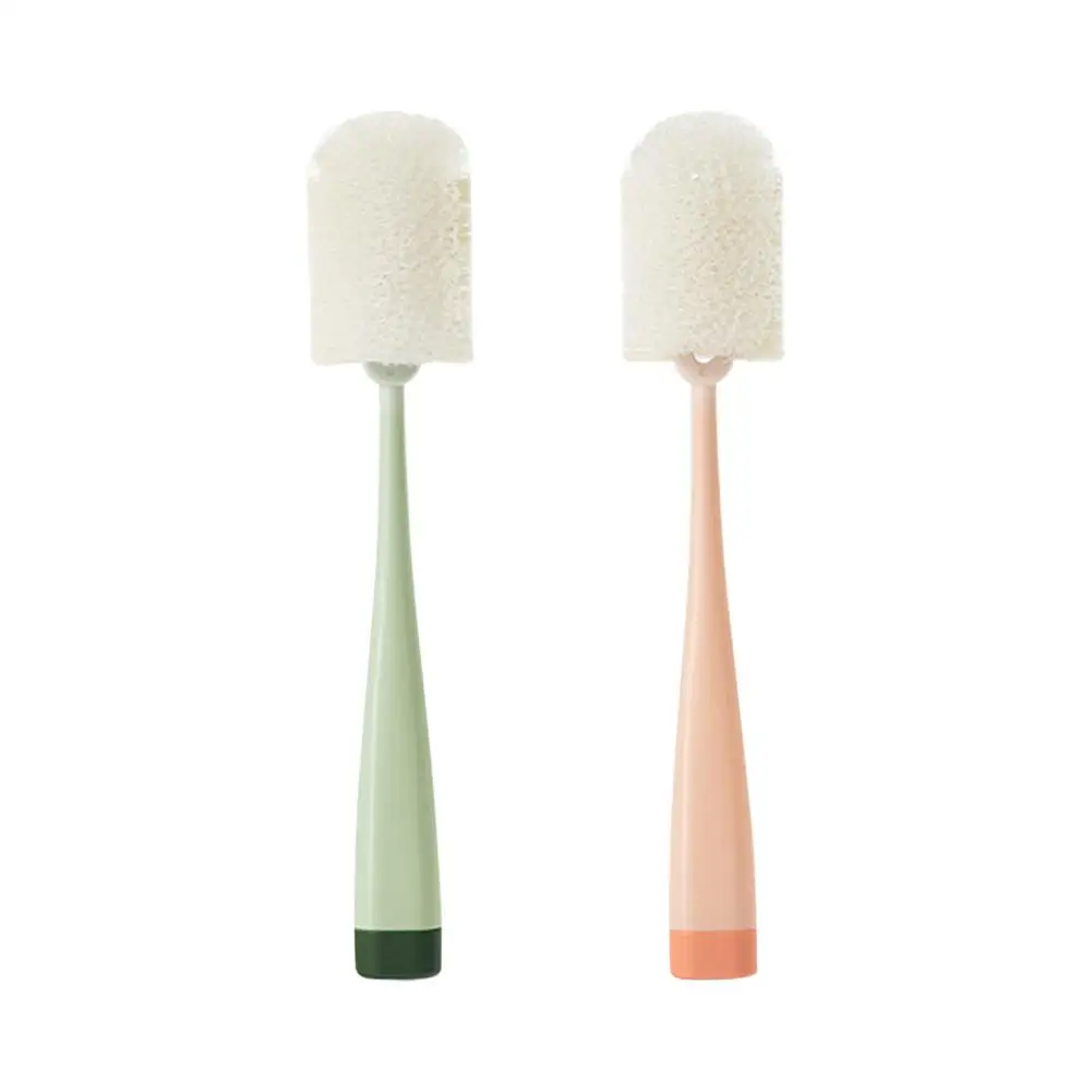 Dishwashing Foam Sponge Soft Baby Bottle Mugs Cups Cleaning Brush Encryption Bristles Deep Bottom BottleBrush Multi-function