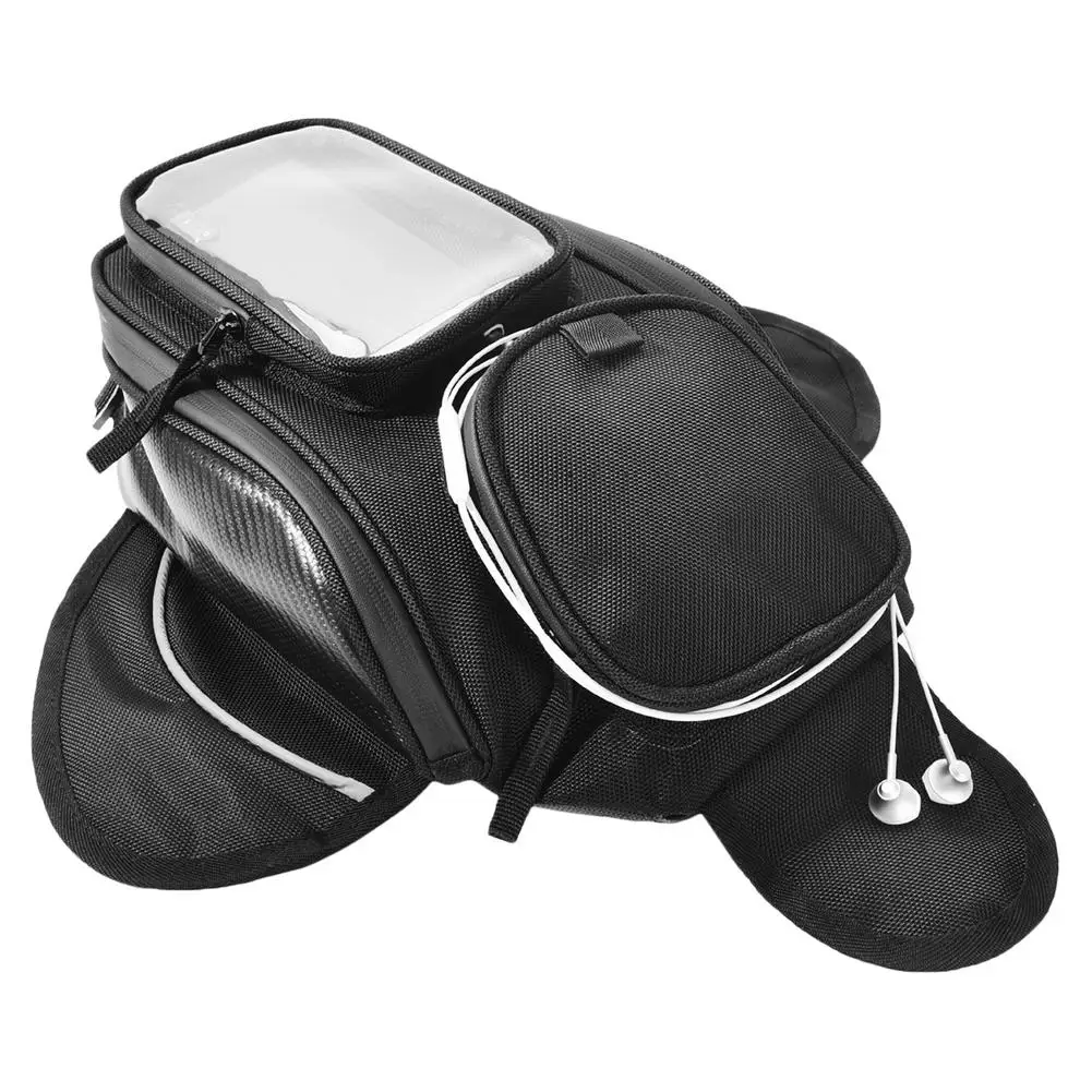 Waterproof Motorcycle Tank Bag Mobile Phone Navigation Bag Motorbike Magnetic Fixed Oil Tank Bag Travel Navigation Bag