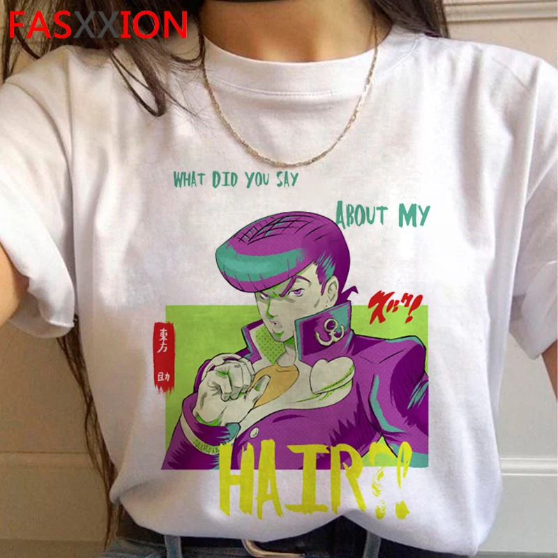 Jojo Bizarre Adventure T Shirt Men Japanese Anime Summer T-shirt Kawaii Jojo Graphic Tshirt Cute Unisex Manga 90s Top Tees Male