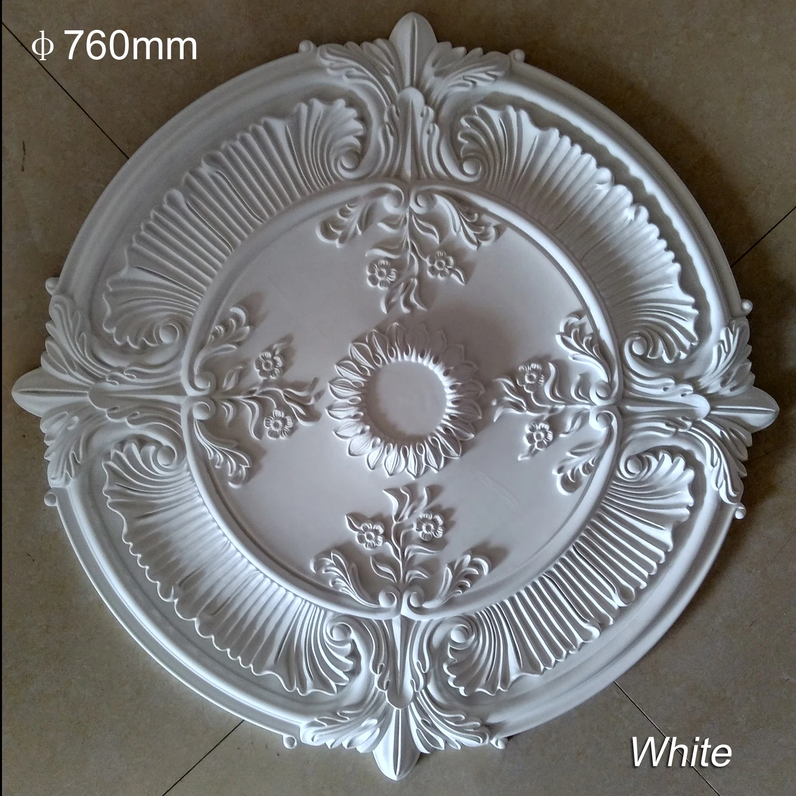 Polyurethane Chandelier Ceiling Rosette Light Plate Paterage Decoration PU Decorative Ceiling Rose Pendent Lamp Panel Medallion