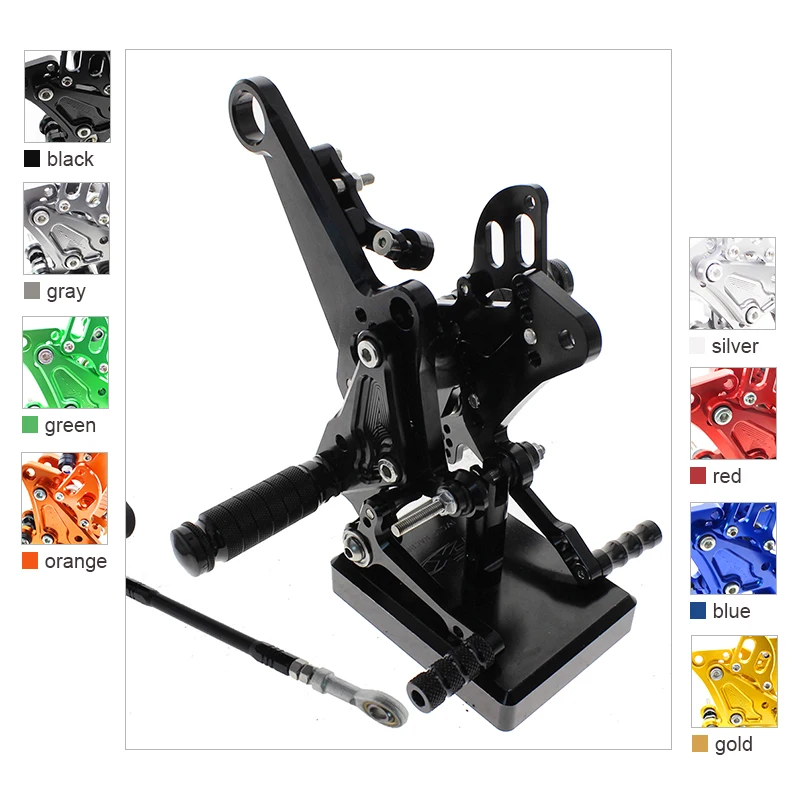 Aluminum Motorcycle Rear Set Footrests Footpeg Shift Gear Lever Foot Peg Pedal For Ducati Diavel 2011-2015 2014 2013 2012 2011