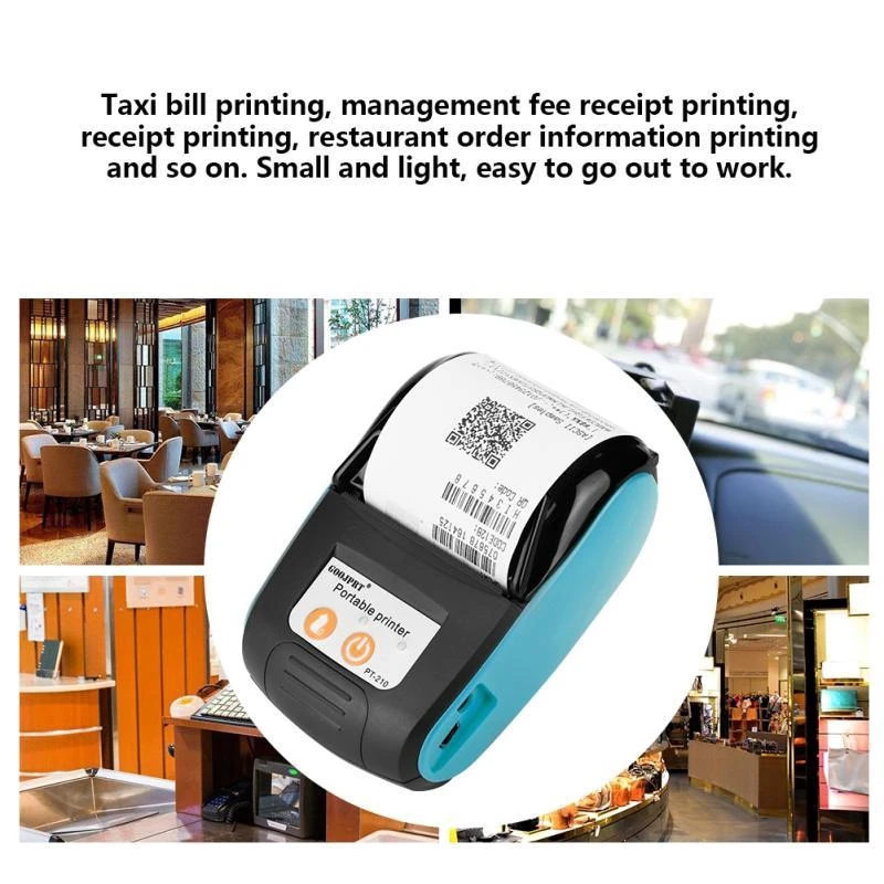 

Portable 58mm Pocket Thermal Receipt Printer Mini Wireless Notes Phone Printer Android IOS PC Free APP Bill Impresoras