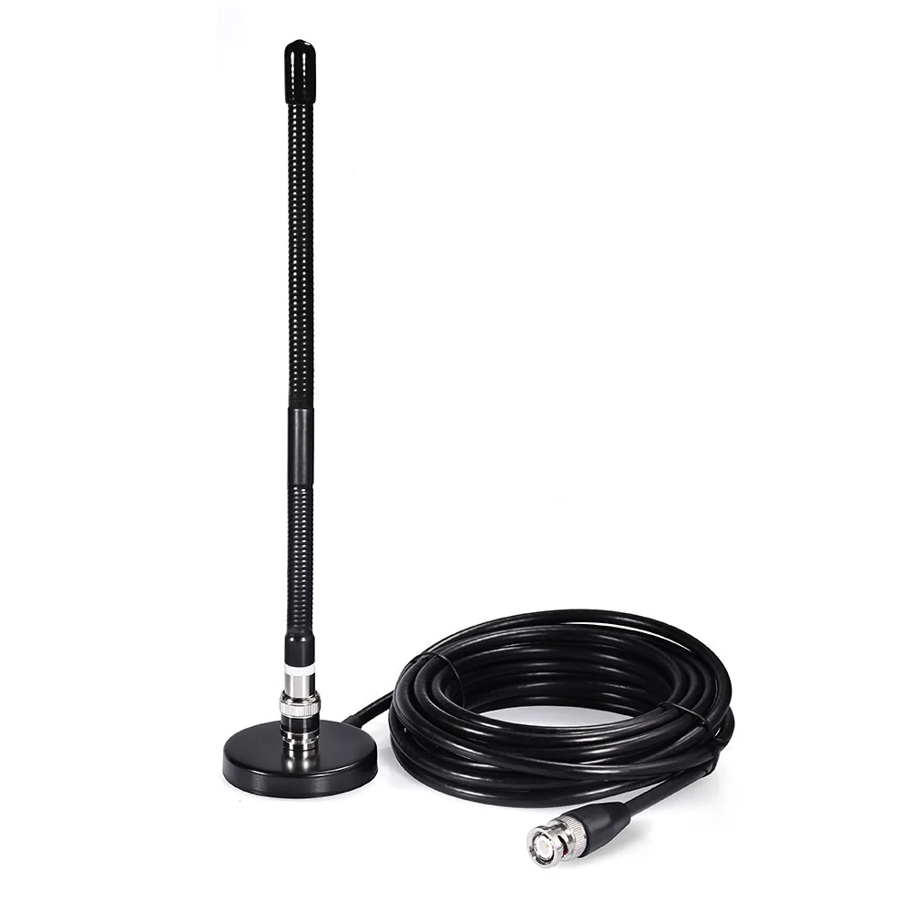 Superbat 27MHz Ham CB Radio Antenna Soft Whip Magnetic Base 3M Cable for Cobra Midland Uniden Maxon President Portable Handheld