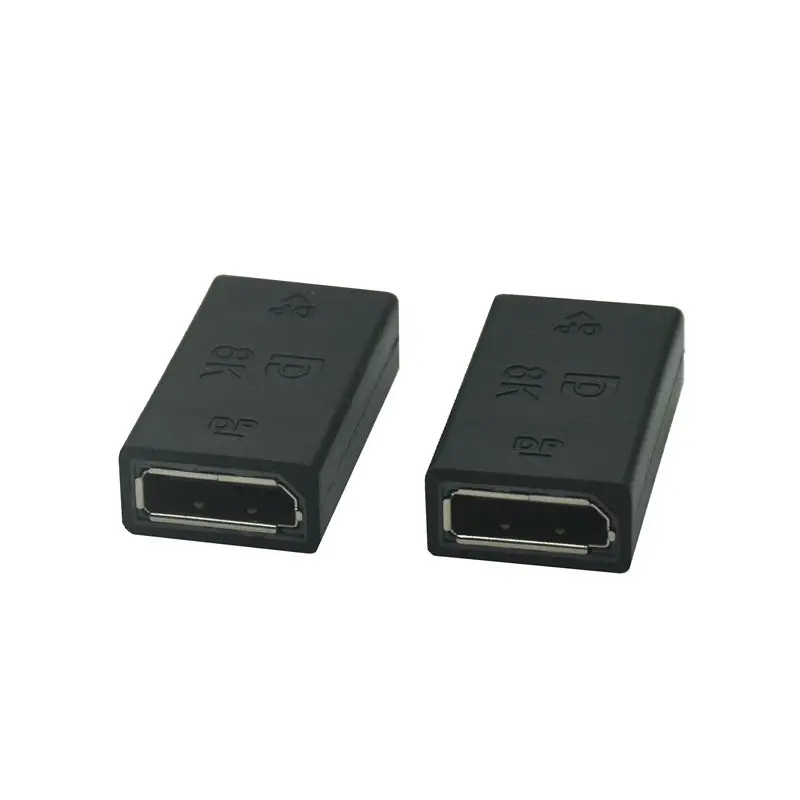 Displayport DP 1.4V Female to Female Adapter 2K/165Hz 4K 8K/60Hz Extension DP Connector Coupler for DP Male Cable 1PCS