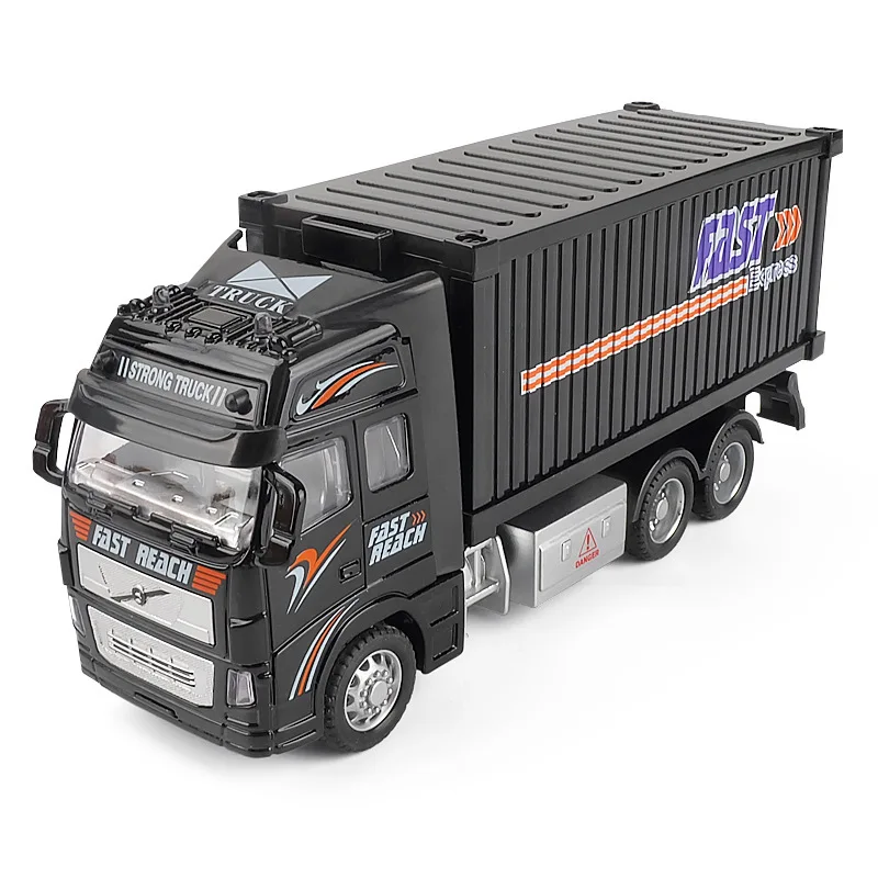 1:32 simulation container truck inertia transport vehicle engineering vehicle children\'s toy car boy big truck pull back car