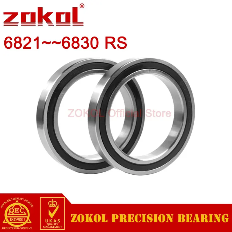 

ZOKOL 6821 6822 6823 6824 6826 6828 6830 2RS Thin Wall Deep Groove Ball Bearing