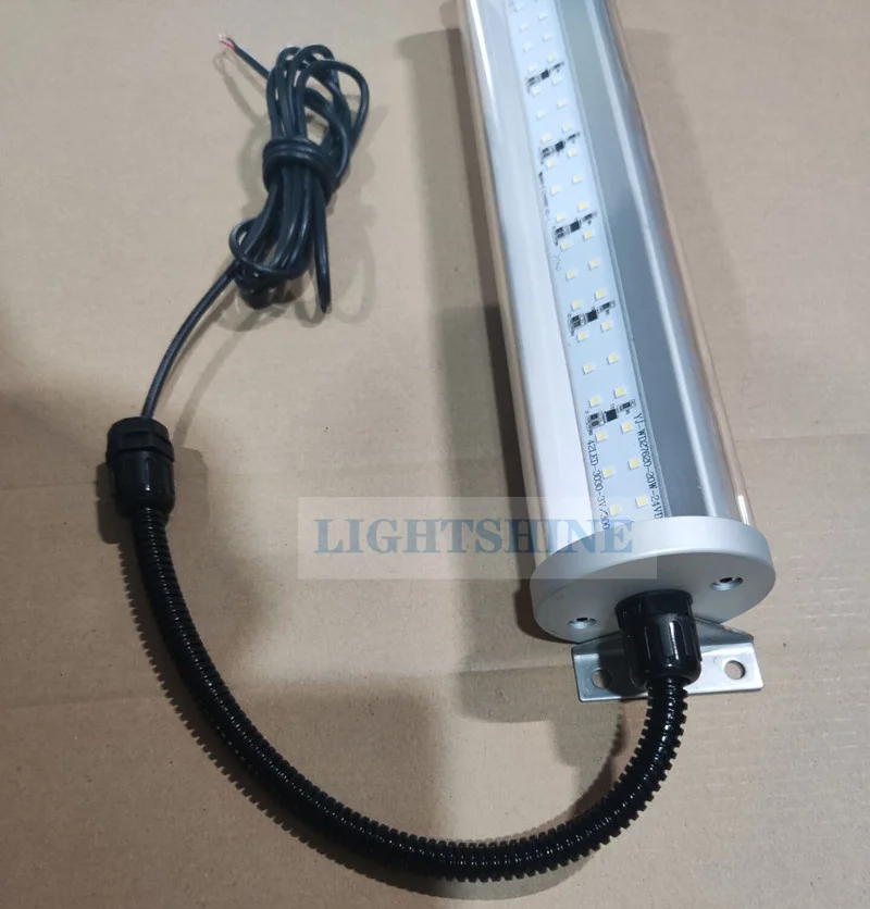 CNC Lathe Energy-Saving Lamp Tube 24v  Lamp Oil Proof And Waterproof Led Machine Tool Lamp 20W Cylinder  M10 Thread