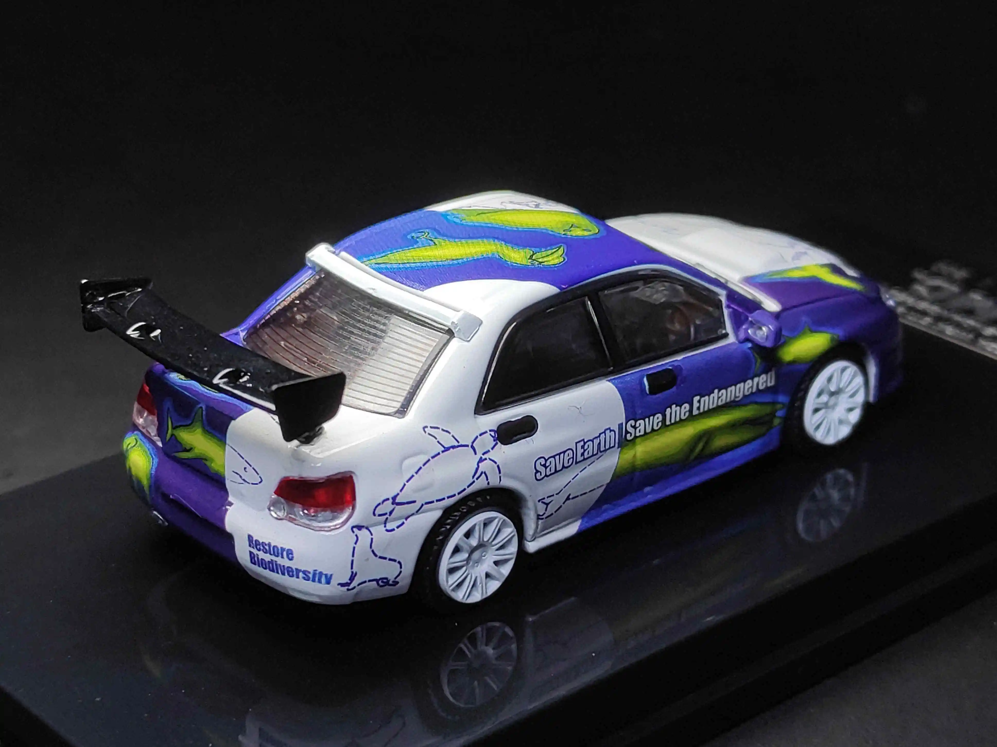 MC64 1/64 امبريزا WRX STI 2006 حفظ الأرض حفظ نموذج ديكاست المهدد بالانقراض مجموعة طبعة محدودة