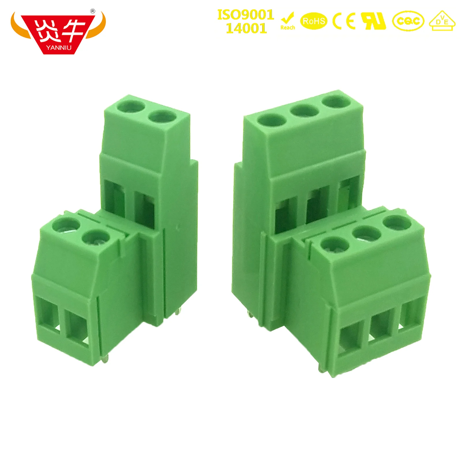 

10Pcs KF129A 5.08 2P 3P PCB SCREW TERMINAL BLOCK DG130A KF129HL 5.08mm 2PIN 3PIN MKKDS 3/ 2-5,08 - 1721728 PHOENIX DEGSON