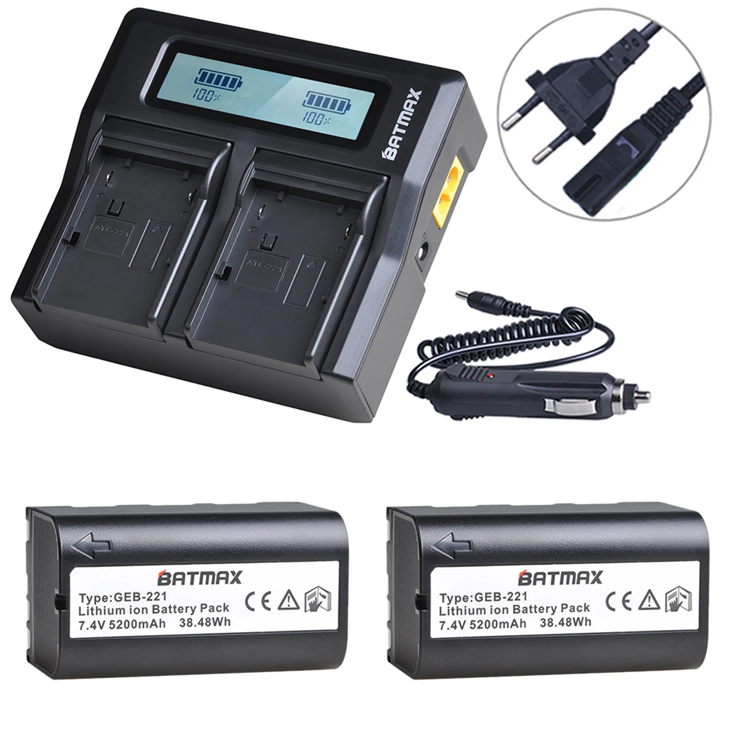 

GPS Survey battery GEB221 +Rapid LED Charger for GPS1200 TC1200 TPS1200 GPS900 GRX1200 GS20 PIPER 200 RX900 Piper 100/200 Laser