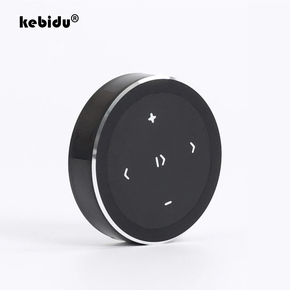 Wireless Bluetooth Remote Control Car Kit Media Button Car Motorcycle Steering Wheel Music Player Controller for iOS/Android