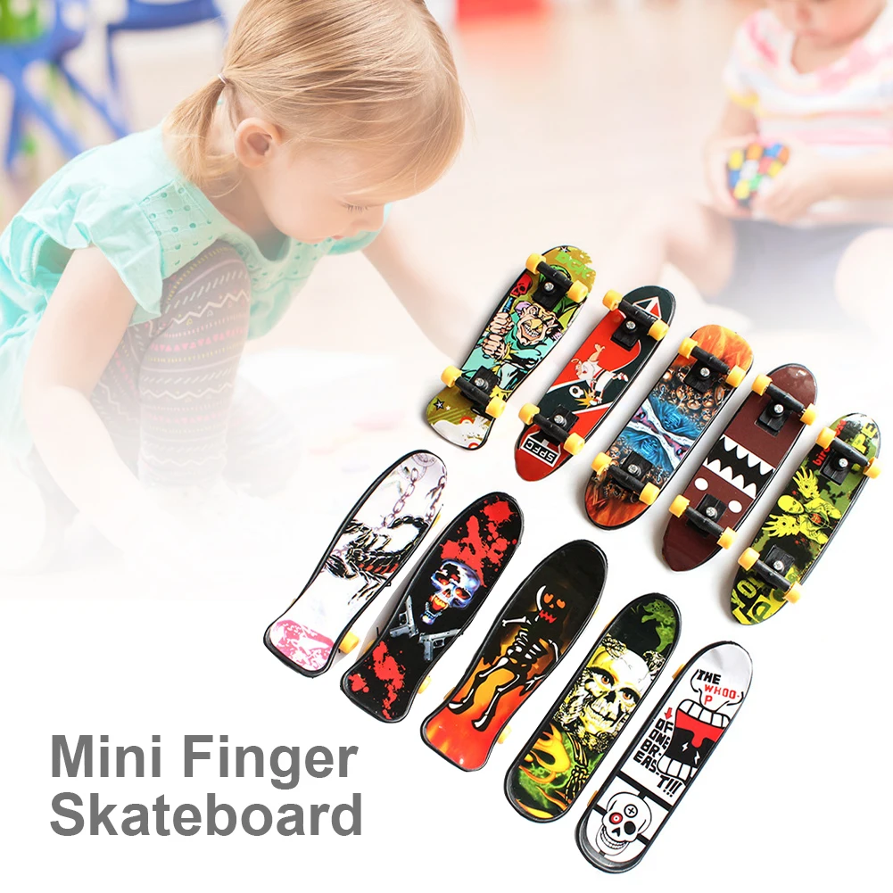 Children\'s Educational Fidget Toys Creative Fingertip Movement Mini Finger Skateboard Alloy Skate Boarding Kids Toy Random Color