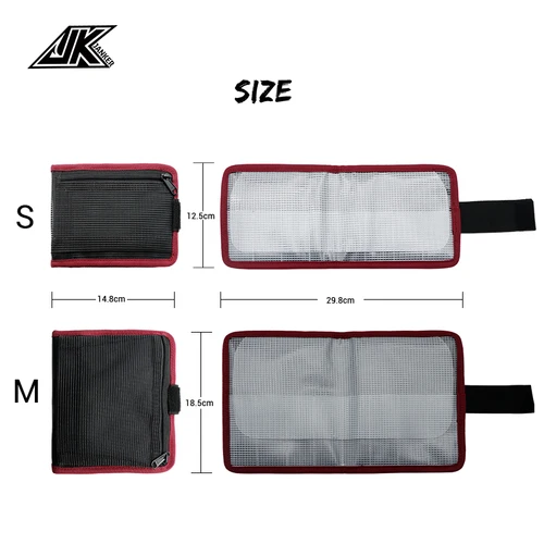 Imagen 2 del producto Bolsa de pesca con cebo de Metal de gran capacidad JK, una variedad de colores disponibles, bolsa de aparejos de pesca impermeable, bolsa de herramientas de protección de pesca