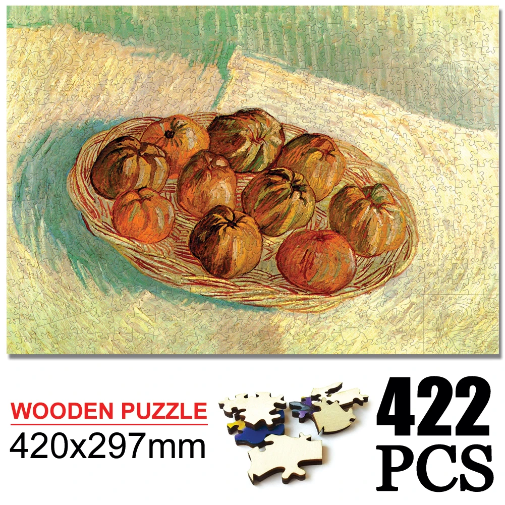 Puzzle en bois peinture à l'huile pour adultes, jeux de qualité en bois, jouet éducatif pour enfants, cadeaux de noël