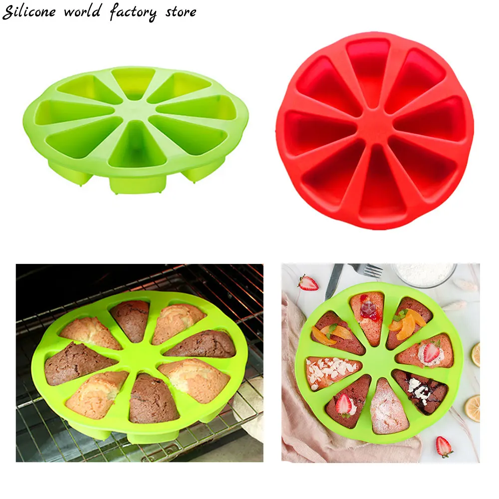 Silicone world 8 Points Scone Cake Home Used In Microwave Silicone Bakeware Baking Food Mold Silicone Cake Molds Kitchen Gadgets