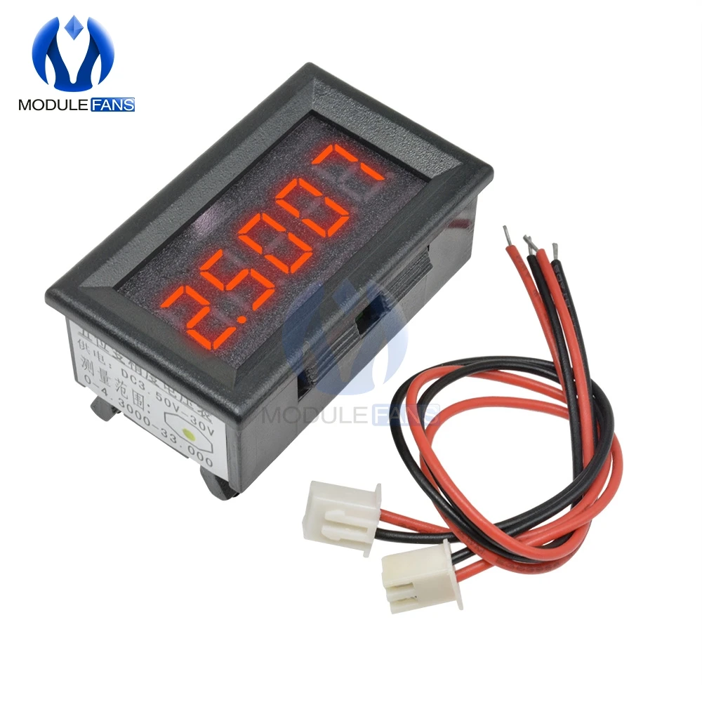 Mini Rot/Blau/Gelb/Grün 0,36 Zoll 5-stellige digitale LED-Anzeigebuis Präzisions-Digitalvoltmeter Spannungsmesser Panel 0,36 Zoll – Detail 3