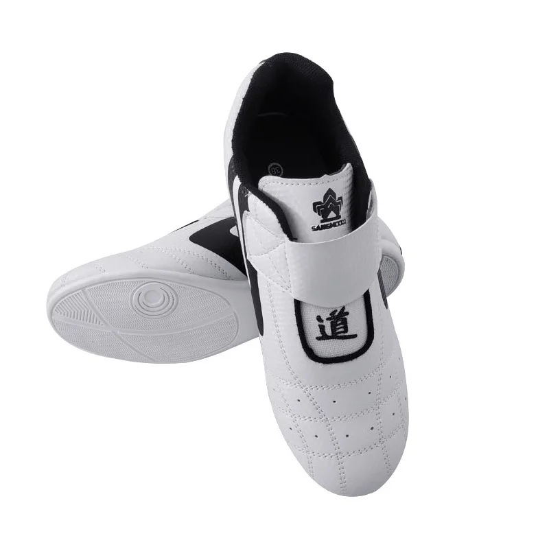 2021 NEW hight quality taekwondo shoes PU material black-white breathable martial arts shoes size 30-44