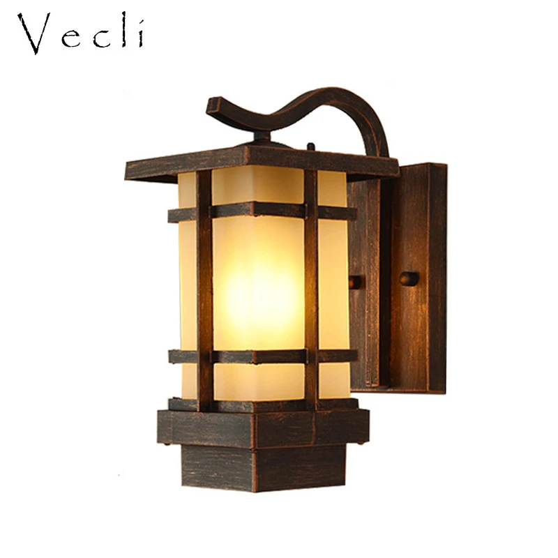 

LED light waterproof sconce surface mounted outdoor Corridor garden villa lighting retro wall lamp lampara pared Lampe murale