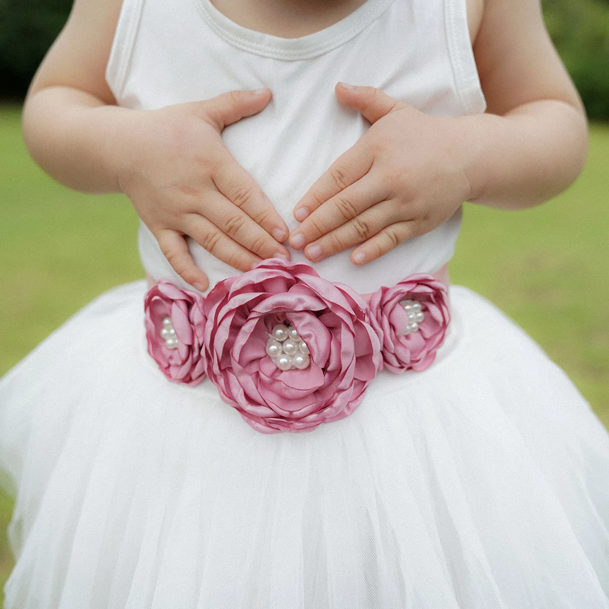 Europa e stati uniti originale innovativo fiore vestito per bambini cintura per bambini Set fascia per donne incinte cintura per fiori