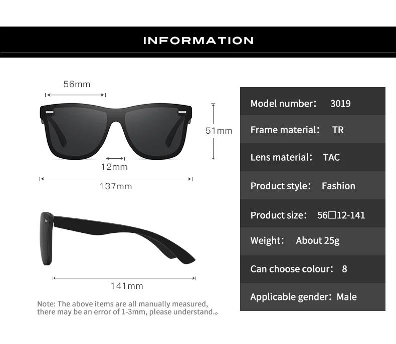 Men Polarized Sunglasses for Women Men Fashion Rays Brand Designer Driving Night Vision Sun Glasses Goggles Anti-UV Shades 2021