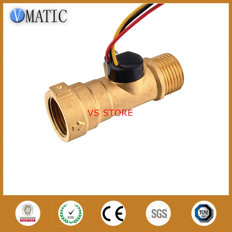 

Free Shipping VCA568-2 Magnetic Brass Rate And Oil Material Meter Water G1/2 Thread Ventilator Flow Sensor