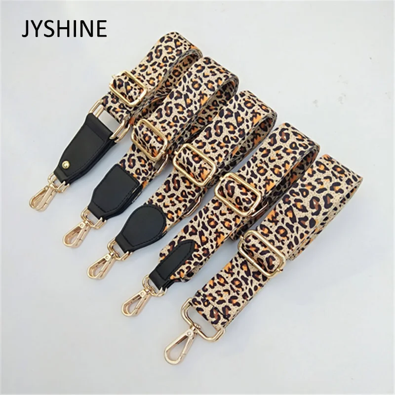 Adjustable Nylon Belts For Women Bag Leopard Bag Strap Handbag Belt Wide Shoulder Bag Strap Replacement Strap Accessory Bag Part