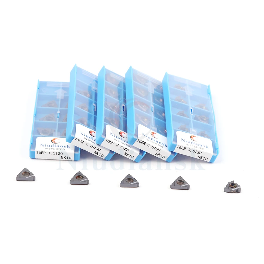 16ER 0.50 Iso 0.75 1.0 Iso 1.25 Iso 1.50 Iso 1.75 Iso 3.0 Iso NK10 Carbide Insert Draad Insert Cnc draaibank Gereedschap Draaien Insert