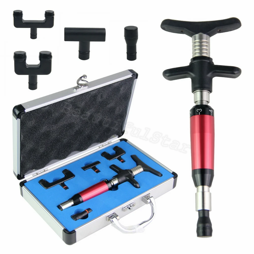 

Manual Chiropractic Gun New Correction Adjusting Tools Spinal Massager 6 Levels Health Care Impulse Adjuster 300N Back Massage