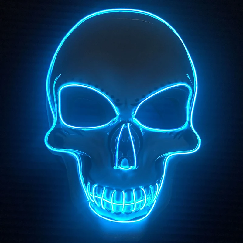 Halloween LED Mask Lighting Trick or treat Terror Thriller Light Up Party Cosplay Masks Glow In Dark .