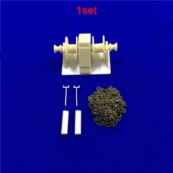 1 zestaw długość 60 szerokość 40mm wysokość 30mm statek morski symulacja Windlass żywica kabestan zespół Decoreatio części do zdalnie sterowana łódka RC DIY